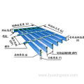 Platform floor walkway metal grating